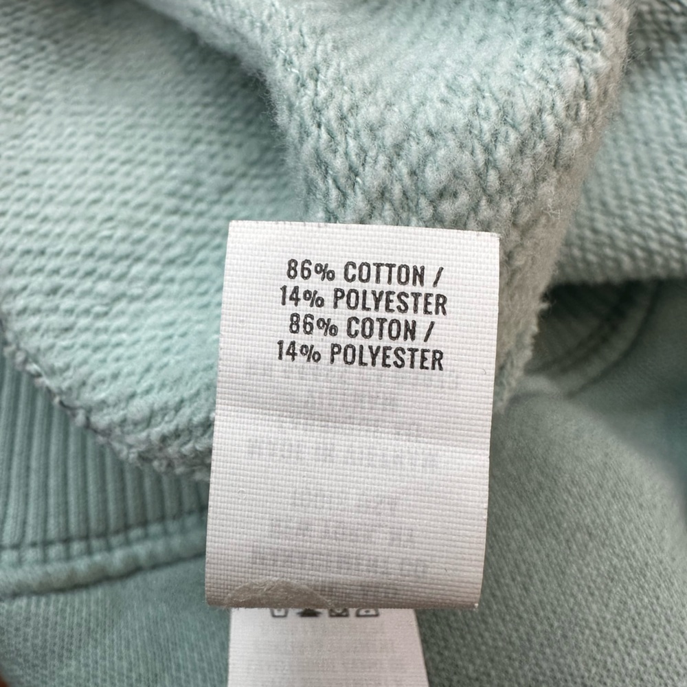 Aerie oversized crewneck sweatshirt heart graphic mint/light green medium - Picture 5 of 5